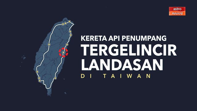 [INFOGRAFIK] Kereta api penumpang tergelincir landasan di Taiwan