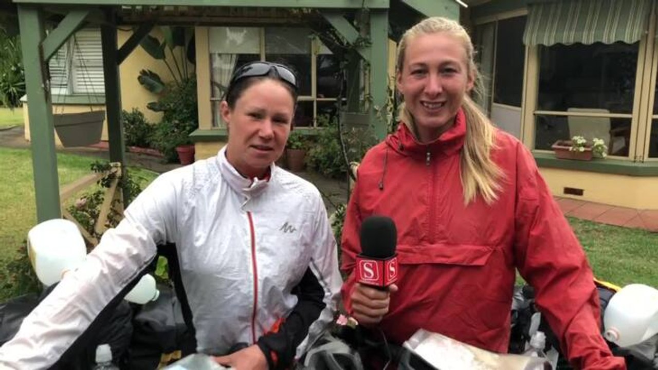 Warrnambool Standard cycling tourists