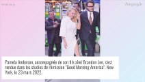 Pamela Anderson : Canon en robe blanche, soutenue par son fils Brandon pour un nouveau défi