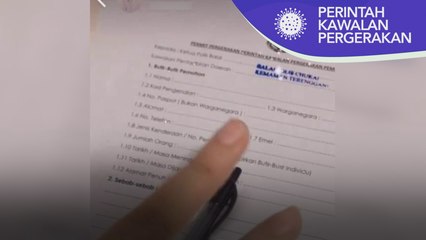 Siasatan | Polis siasat salah guna borang rentas negeri