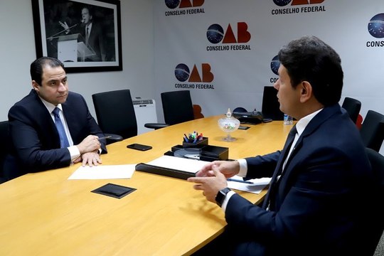 Presidente nacional da OAB se reúne com João de Deus e fortalece interiorização da advocacia