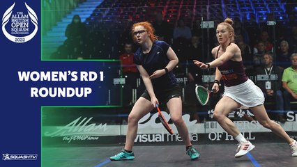 Скачать видео: Allam British Open Squash 2022 - Women's Rd 1 Roundup