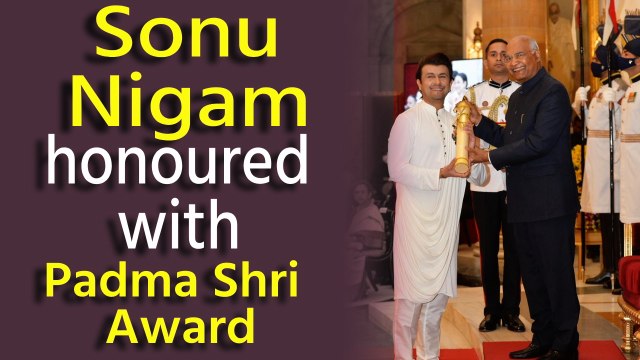 Sonu Nigam honoured with Padma Shri Award