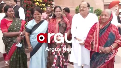 Odisha Chief Minister Naveen Patnaik Arrived at the Parliament in Delhi