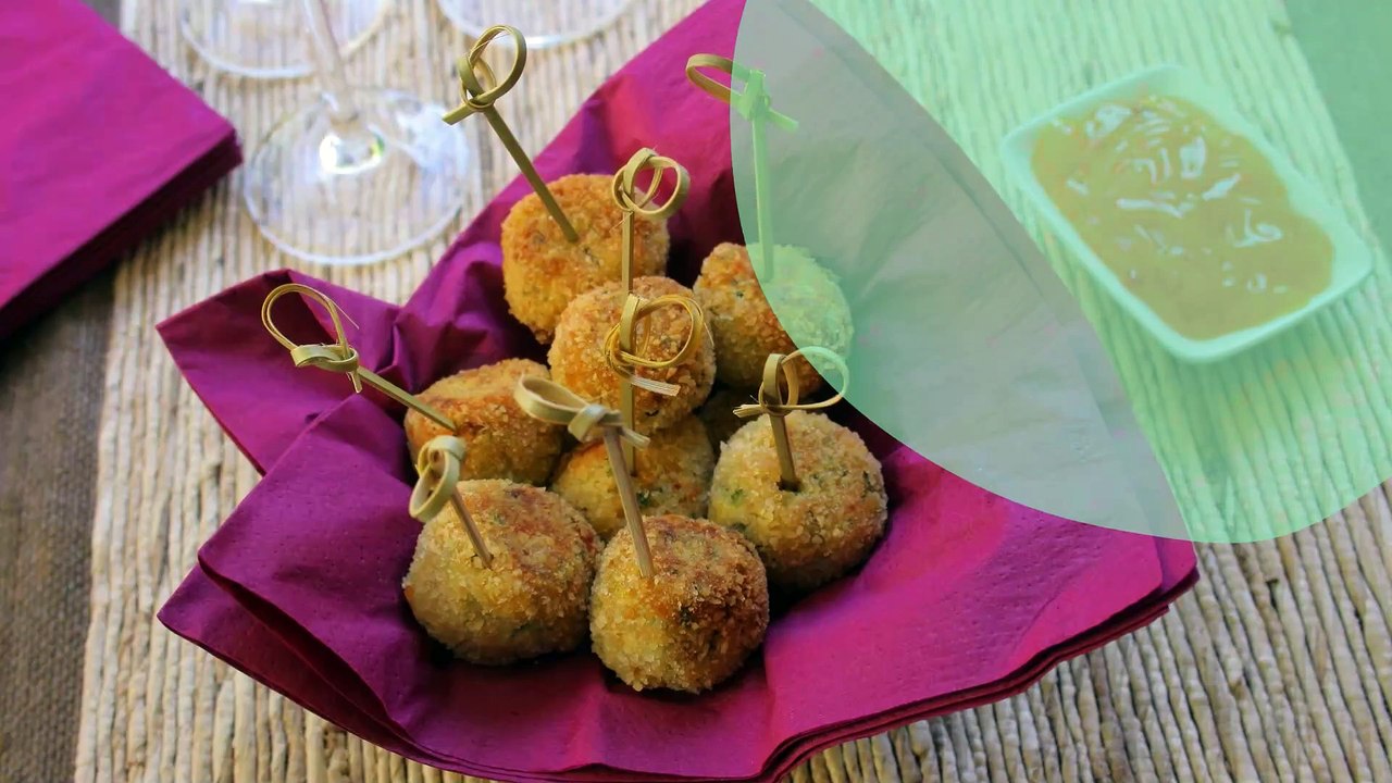 Boulettes apéritives de thon et courgettes à la sauce Fruity Thaï