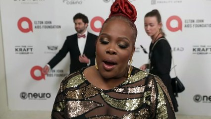 Amber Riley at 30th annual Elton John Aids Foundation Academy Awards Viewing Party