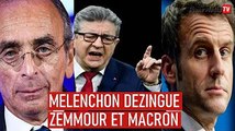 Présidentielles : Mélenchon dézingue Macron et Zemmour