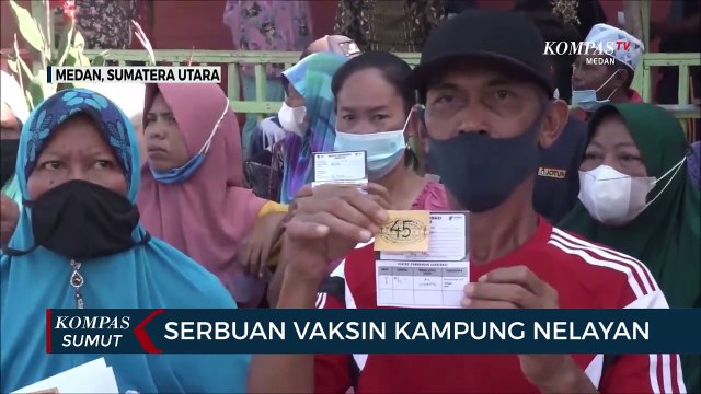 Lantamal I Belawan dan Polda Sumut Gelar Serbuan Vaksin di Kampung Nelayan