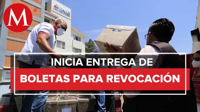 En Oaxaca entregan papelería y boletas para la revocación de mandato