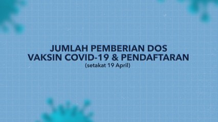 [INFOGRAFIK] Jumlah Pemberian Dos Vaksin COVID-19 & Pendaftaran (setakat 19 April)