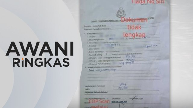 AWANI Ringkas: Padah tipu borang rentas negeri | PPU terbakar, lapan kawasan bergelap