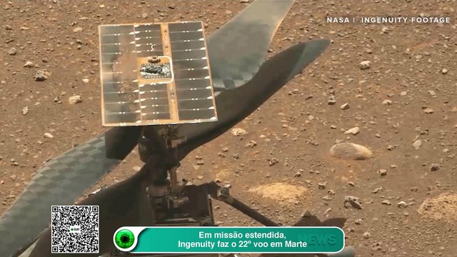 Em missão estendida, Ingenuity faz o 22º voo em Marte