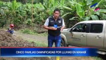 Manabí: Varias familias fueran evacuadas de sus casas por la crecida del río Chamotete