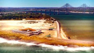 Experimental 3D Film Google Earth Studio - Natal, Rio Grande do Norte, Forte Reis Magos [UHD 4K 60p]