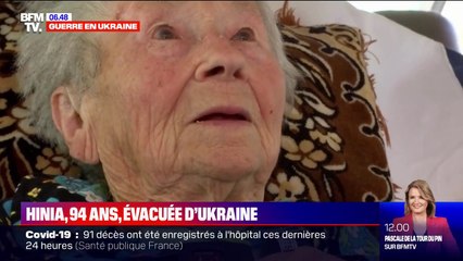 À 94 ans, Hinia quitte l'Ukraine et ne sait pas si elle reverra un jour son pays