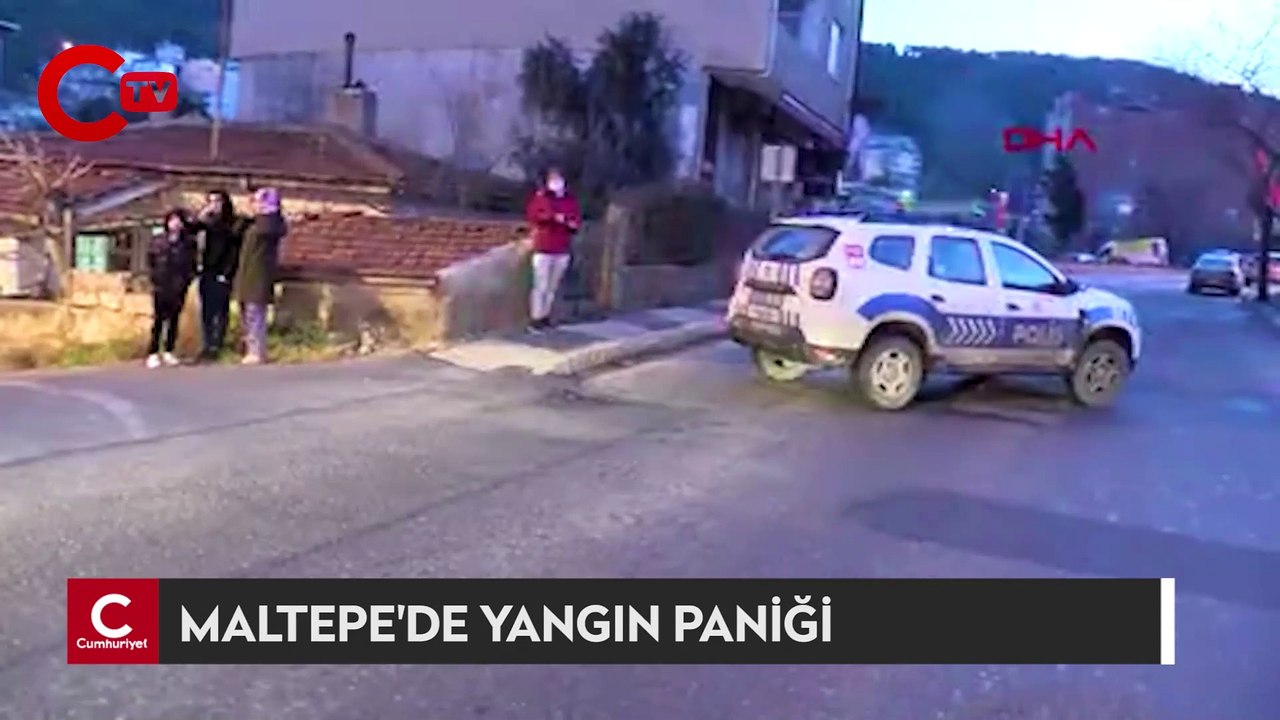 Maltepe'de yangın paniği; biri çocuk 3 kişi kurtarıldı