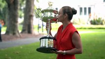Open d'Australie 2022 - Ashleigh Barty, on January 30, 2022 in Melbourne, she was celebrating her title, her last !