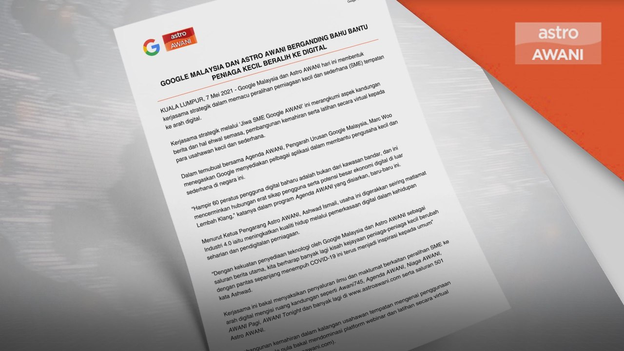 JIWA SME | Kerjasama strategik Google Malaysia,...