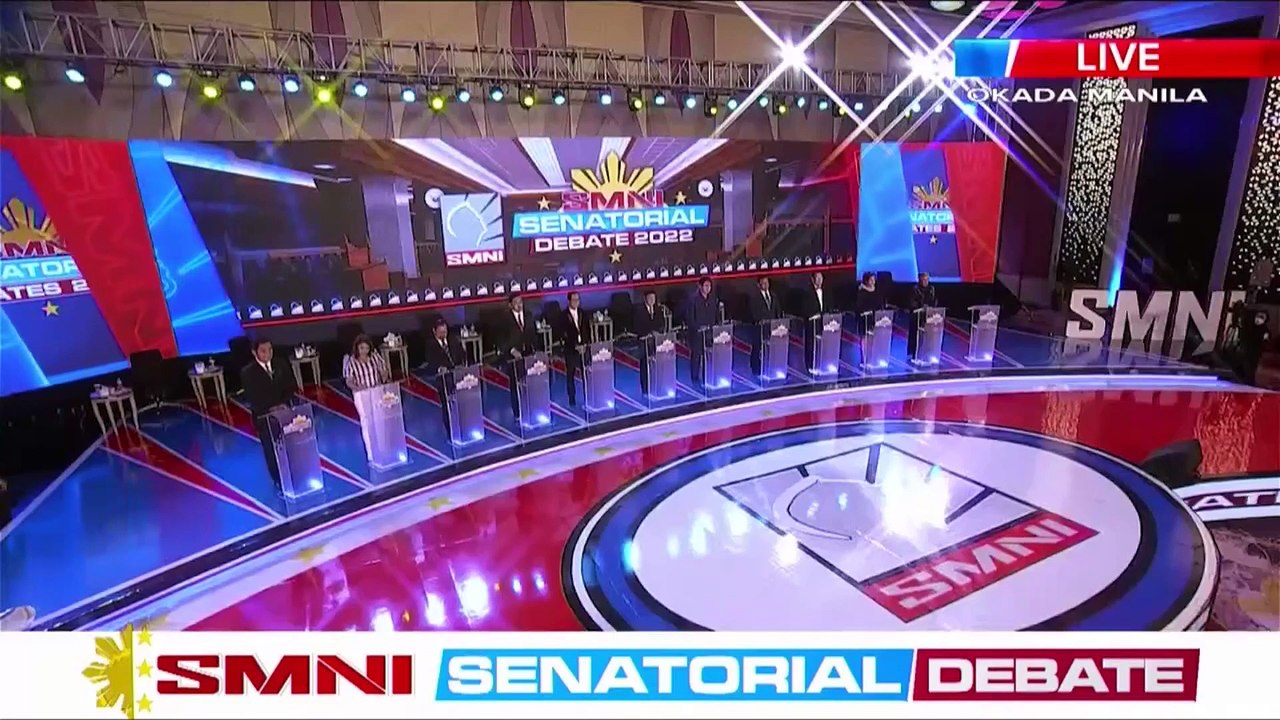 SMNI Senatorial Debate 2022 | Round 2: Campaign Finance and Political Ads