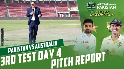 Pakistan vs Australia 3rd Test Day 4 Pitch Report | PCB | MM2L