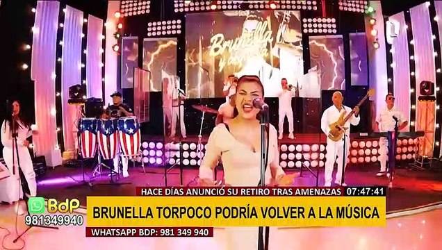 Brunella Torpoco: cantante no descarta volver a los escenarios tras extorsiones