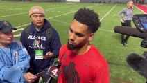 Ohio State Wide Receiver Chris Olave Discusses His Pro Day Workout