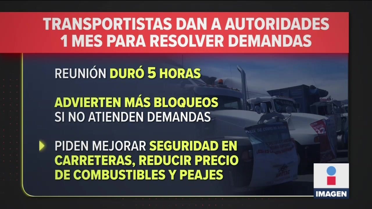 Transportistas dan a autoridades 1 mes para resolver demandas