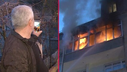 3 kişinin yaşadığı ev yandı, vatandaşlar sosyal medyada canlı yayın yaptı