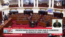 Adriana Tudela presentará proyecto de ley para que Congreso se renueve cada 2 años