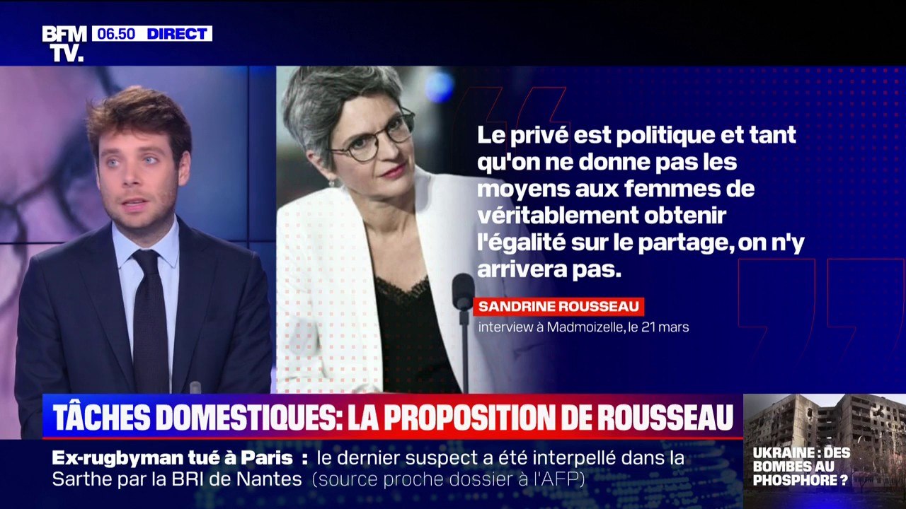 Sandrine Rousseau propose "un délit de non-partage des tâches domestiques"