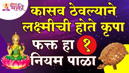 कोणता १ नियम पाळल्यावर लक्ष्मी कासव खेचून आणते? Which 1 rule attracts a lucky turtle?