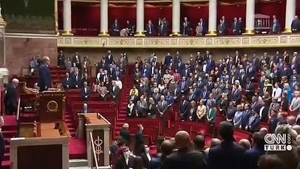 Ukrayna liderini alkış yağmuruna tuttular