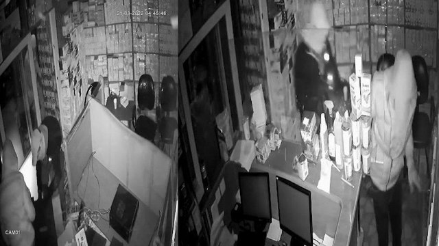 400 kilogramlık kasayı sürükleyerek çaldılar!