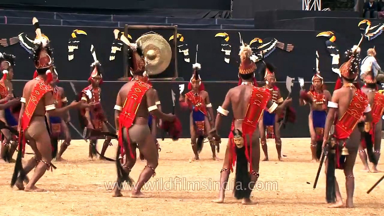 The Aoleang song of Konyak Nagas, sung while holding shotguns!
