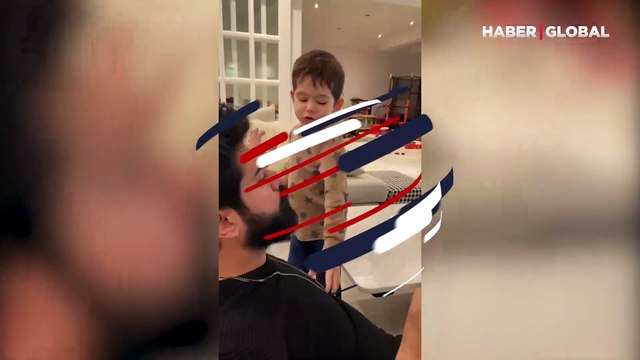 Kuruluş Osman'ın yıldızı Burak Özçivit oğlu Karan şarkı söyledi! İlk yorum Cüneyt Arkın'dan geldi