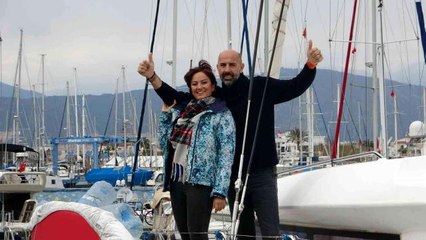 Gelin geldiği tekneyle dünya turuna hazırlanıyor