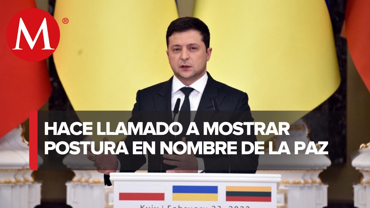 Zelenski pide al mundo unidad contra "guerra de Rusia" a un mes de invasión a Ucrania