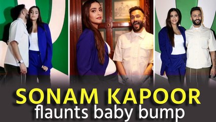 Sonam Kapoor flaunts baby bump