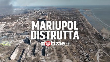 Descargar video: Guerra Russia-Ucraina, Mariupol distrutta: i video della città a un mese dall'invasione di Putin