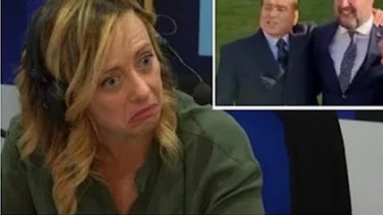Meloni rosica dopo l'om@ggio di Berlusconi a Salvini
