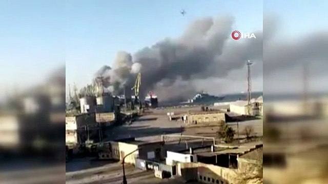 Ukrayna ordusu, Rus çıkarma gemisini vurdu