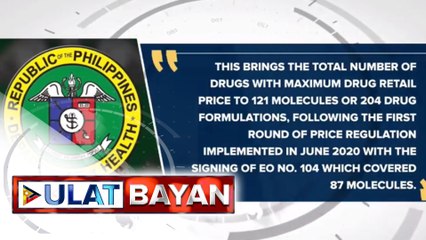 Batas na nagtatakda ng price cap sa mas maraming gamot, epektibo na