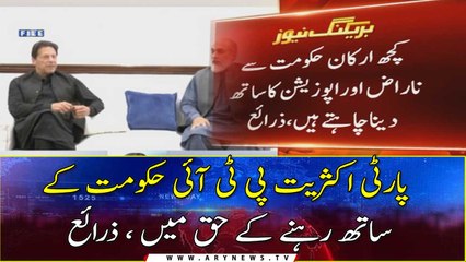 Balochistan Awami Party majority in favor of staying with PTI government: sources