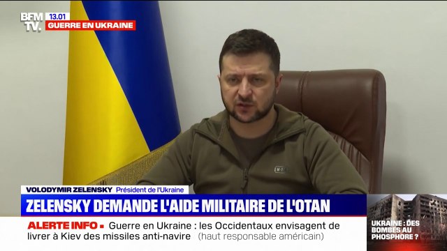 Face aux dirigeants de l'OTAN, Volodymyr Zelensky demande une aide militaire sans restriction