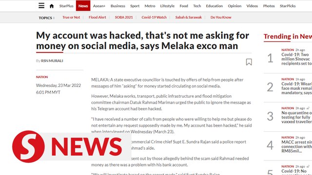 Scammers targeting friends of politicians, VIPs and senior government officers, say cops