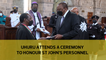 Uhuru attends a ceremony to honour St John's personnel
