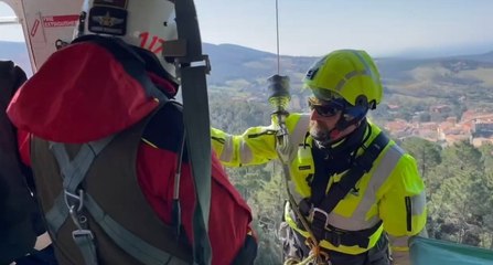 Castellina Marittima (PI) - "Persone bloccate su costone roccioso", esercitazione dei Vigili del Fuoco (24.03.22)