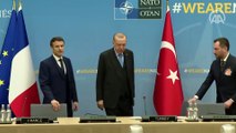 Cumhurbaşkanı Erdoğan, Fransa Cumhurbaşkanı Macron ile bir araya geldi