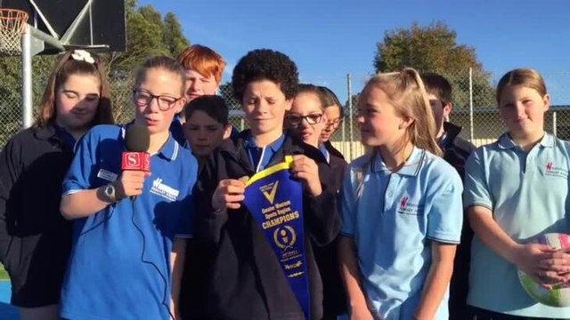 Warrnambool Standard Woolsthorpe Primary School mixed netball team