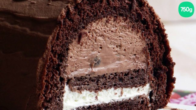 Bûche façon forêt noire